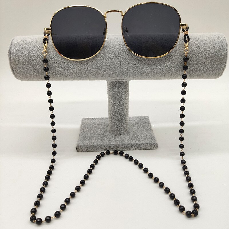 Black and White Pearl Eye Chain Female Korean Version Temperament Mask Chain Glasses Chain Mask Accessories