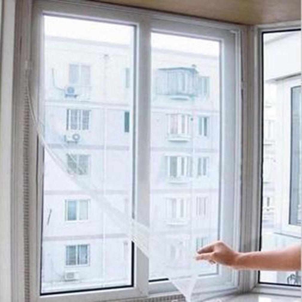 Fly Mosquito Window Net Insect Mesh Window Screen Net Indoor Mesh Bug Mosquito Net Easy To Fit with Tape Home Textile
