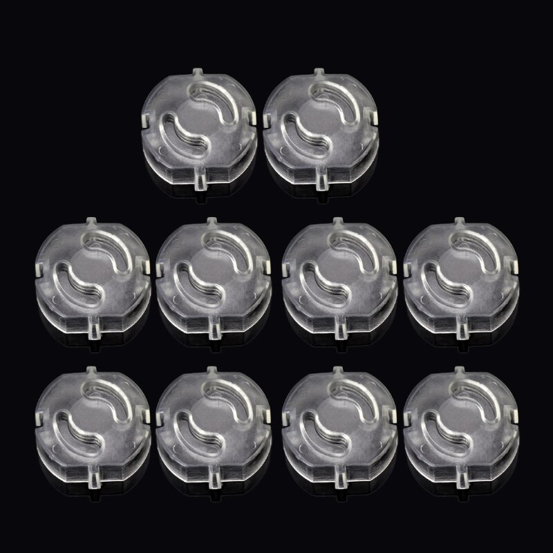 New 10pc European Standard Baby Safety Socket Cover Children Electric Protection plugs in sockets Security Cover Clear
