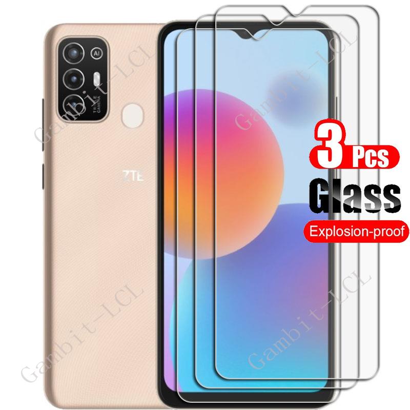 3PCS 9H HD Tempered Glass For ZTE Blade A52 6.52" Protective Film ON BladeA72 A72 5G ZTEBladeA52 Phone Screen Protector Cov
