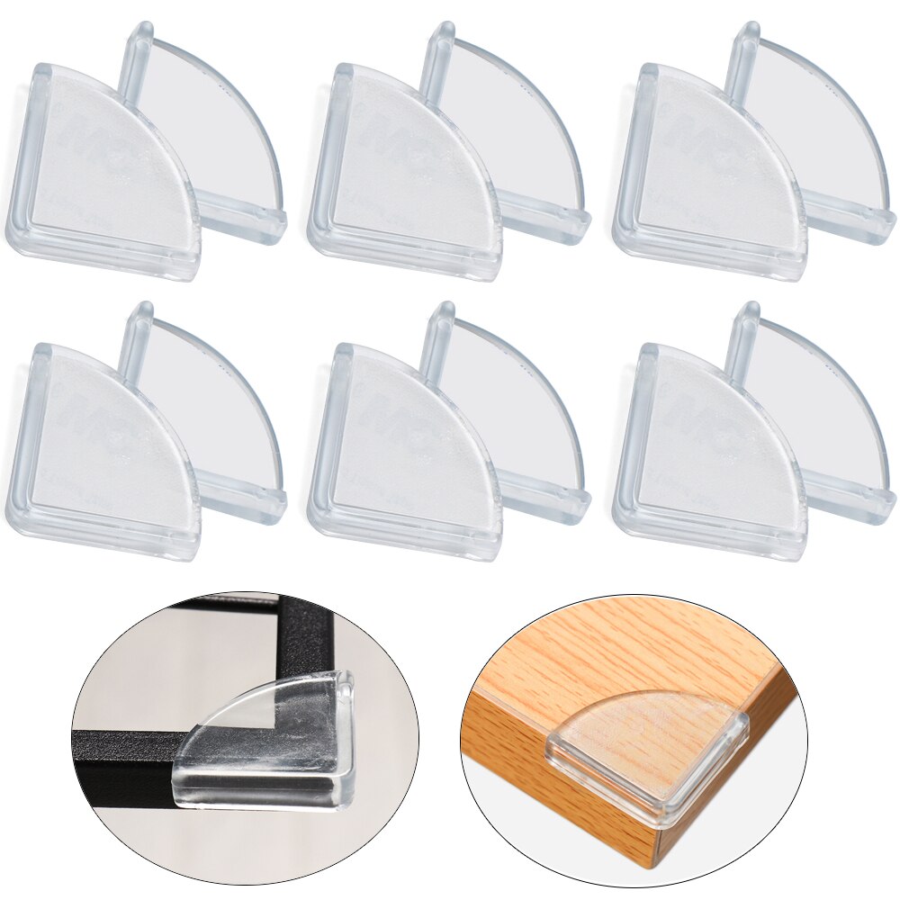 8Pcs Children Baby Desk Kids Security Edge Protection Table Corner Protector Corner Guards Anticollision Strip