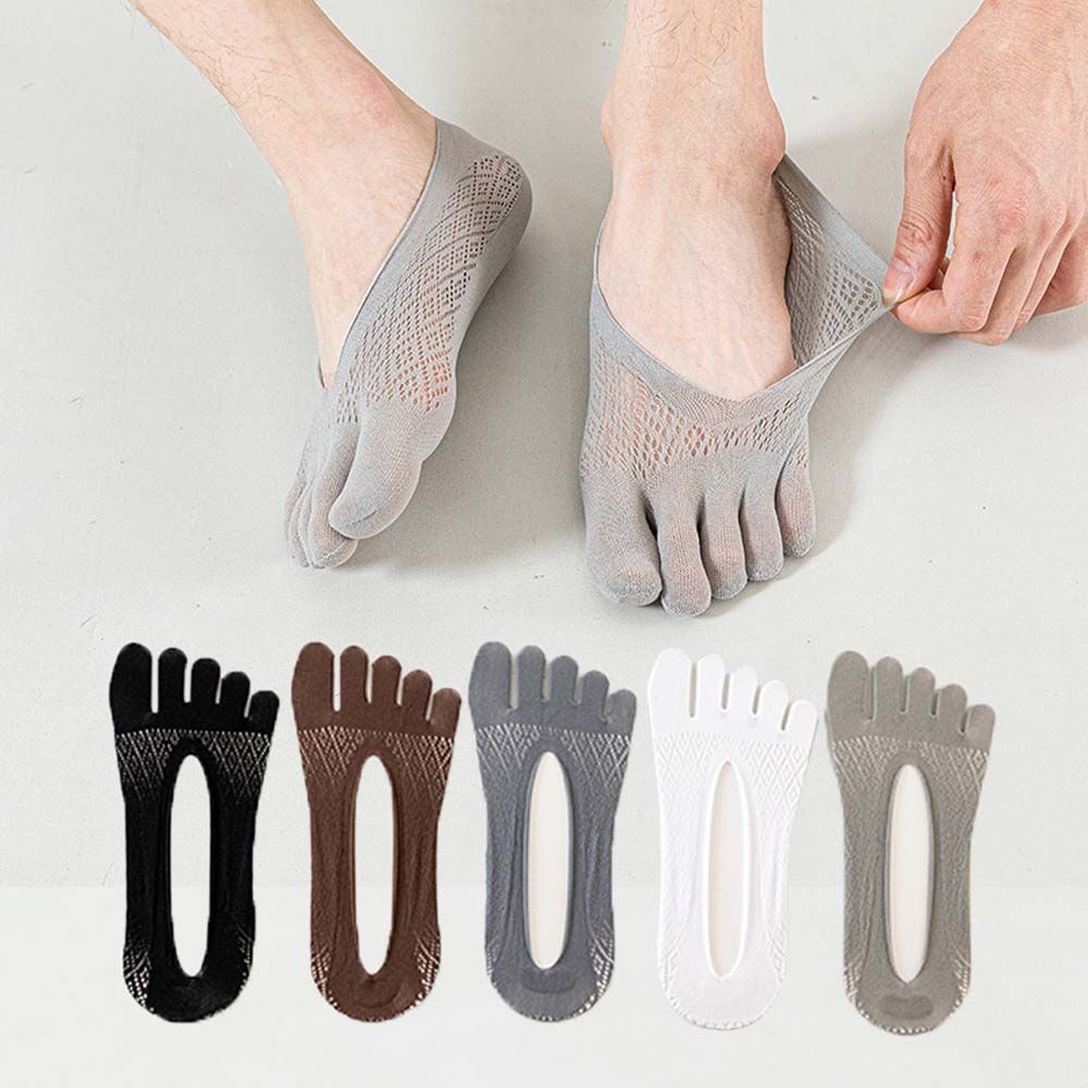 Thin Five-Finger Socks Soft Summer Sweat Absorbing Split Toe Socks Sport Hosiery Women Men Cotton Socks