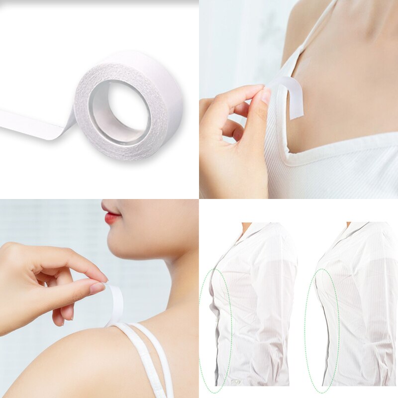 3/5 Meters Waterproof Dress Cloth Tape Double-sided Secret Body Transparent Medical Lingerie Tape Nipple Cover Strip Intimates