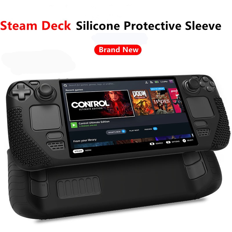 New Protective Cover Shell for Steam Deck Non-Slip Shockproof Silicone Cover Game Console Parts for Steam Deck Accessories