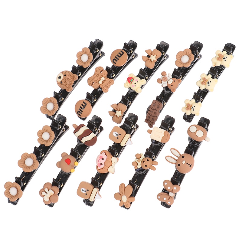 1pc Children Cute Cartoon Flower Hairpins Girls Lovely Hair Clips Kids Hair Bands Hair Accessories Gift