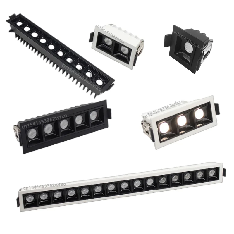 Dimmable LED Downlight 2W /4W/6W/10W/20W/30W Embedded line light COB ceiling light Chandelier