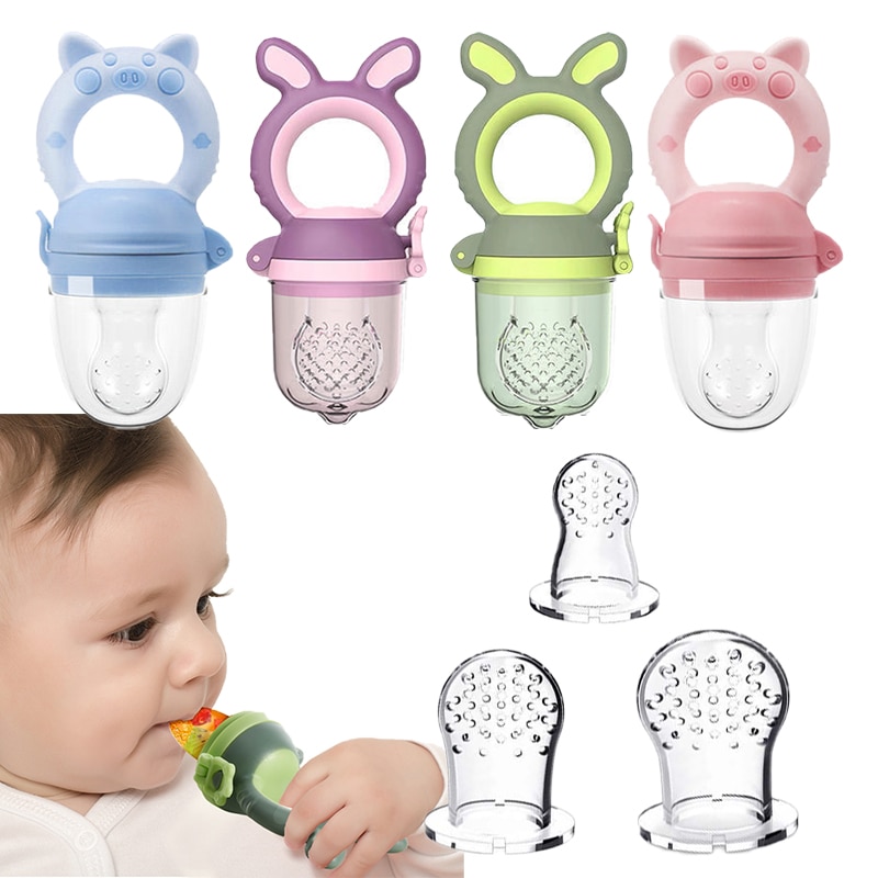 Baby Pacifier Nipple Fresh Food Fruits Feeding Bottles Nibbler Infant Safe Baby Supplies Teething Nipple Teat Pacifier Bottles