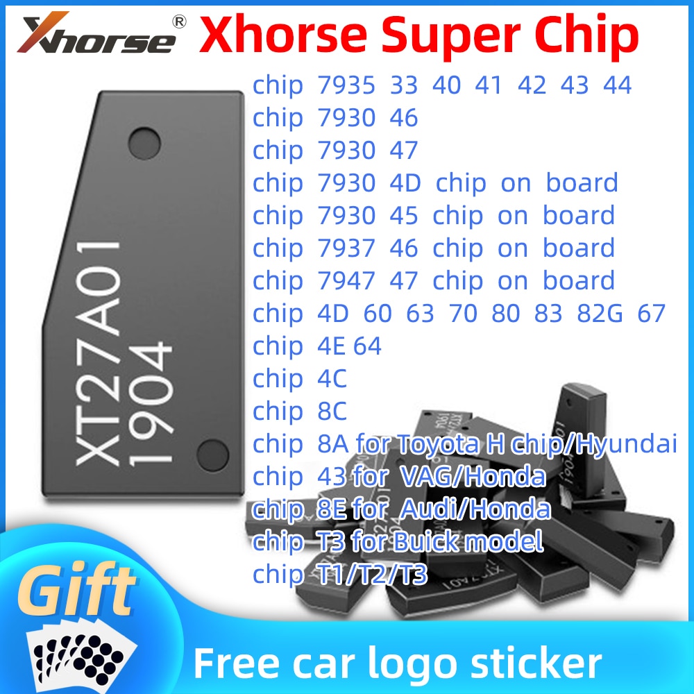 Xhorse VVDI Super Chip XT27A01 XT27A66 Transponder 8A Super Chip For ID46/40/43/4D/8C/8A/T3/47 for VVDI2 Key TooL/Mini Key Tool