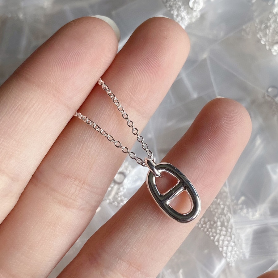 DIMINGKE High Quality 100% Sterling Silver S925 Earring Necklace Women Jewelry Fine Logo