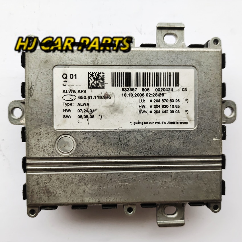 Original Used A2048708326 650.61.116.99c Headlight AFS Cornering Light Computer 6506111699c For Benz GLK X204 Car Accessories