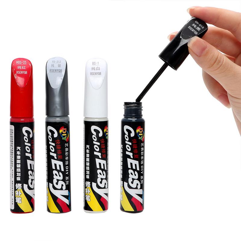 3pcs Car Touch Up Pen Set Car Paint Surface Repair Scratch Repair Paint White Black Red Mixed Color Auto Paint Pen Car-styling