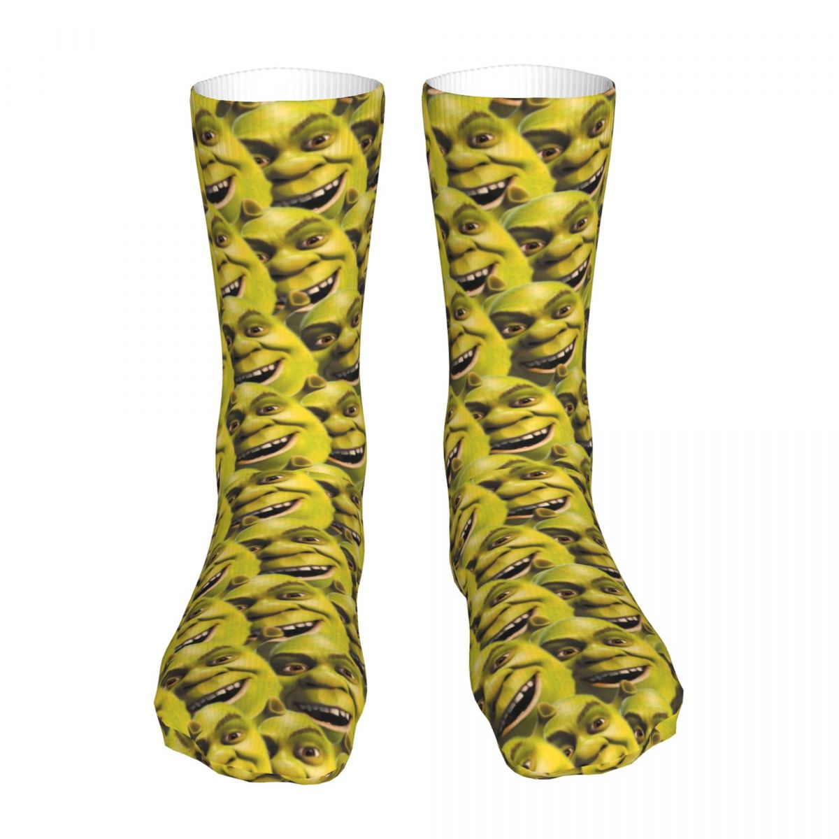 Fashion Socks Men's Women's Crazy Shrek Faces Socks High Quality Socks Spring Summer Autumn Winter