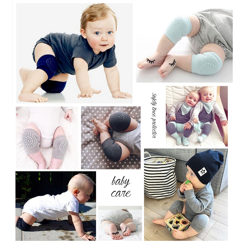 1Pair Baby Kid Knee Pads Leg Anti Slip Crawling Accessory Baby Knees Warmer Baby Crawling Protector Toddler Protect Supply
