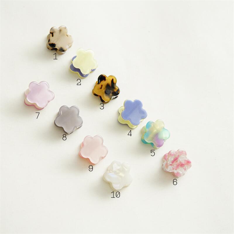20Pcs/Lot Tiny Acetate Hair Claw Clips Dainty Cute Clips for Thin Hair Baby Girl Hair Accessory