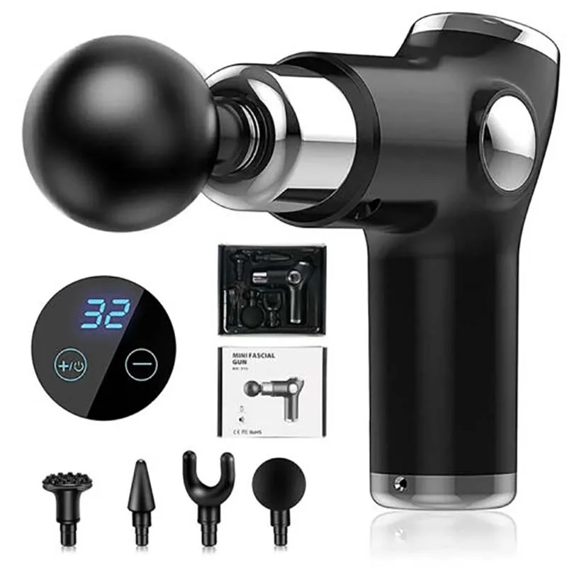 32/6 Speed Electric Massage Gun Slimming Body Neck Back Foot Leg Shoulder Massager Muscle Fascia Gun