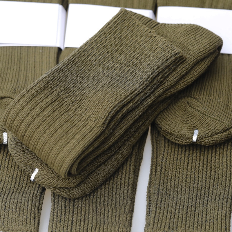 Men's Outdoor Warm Thickened Army Socks Towel Bottom Absorb Sweat Cotton Knee Socks Breathable High Sports Socks Big Size