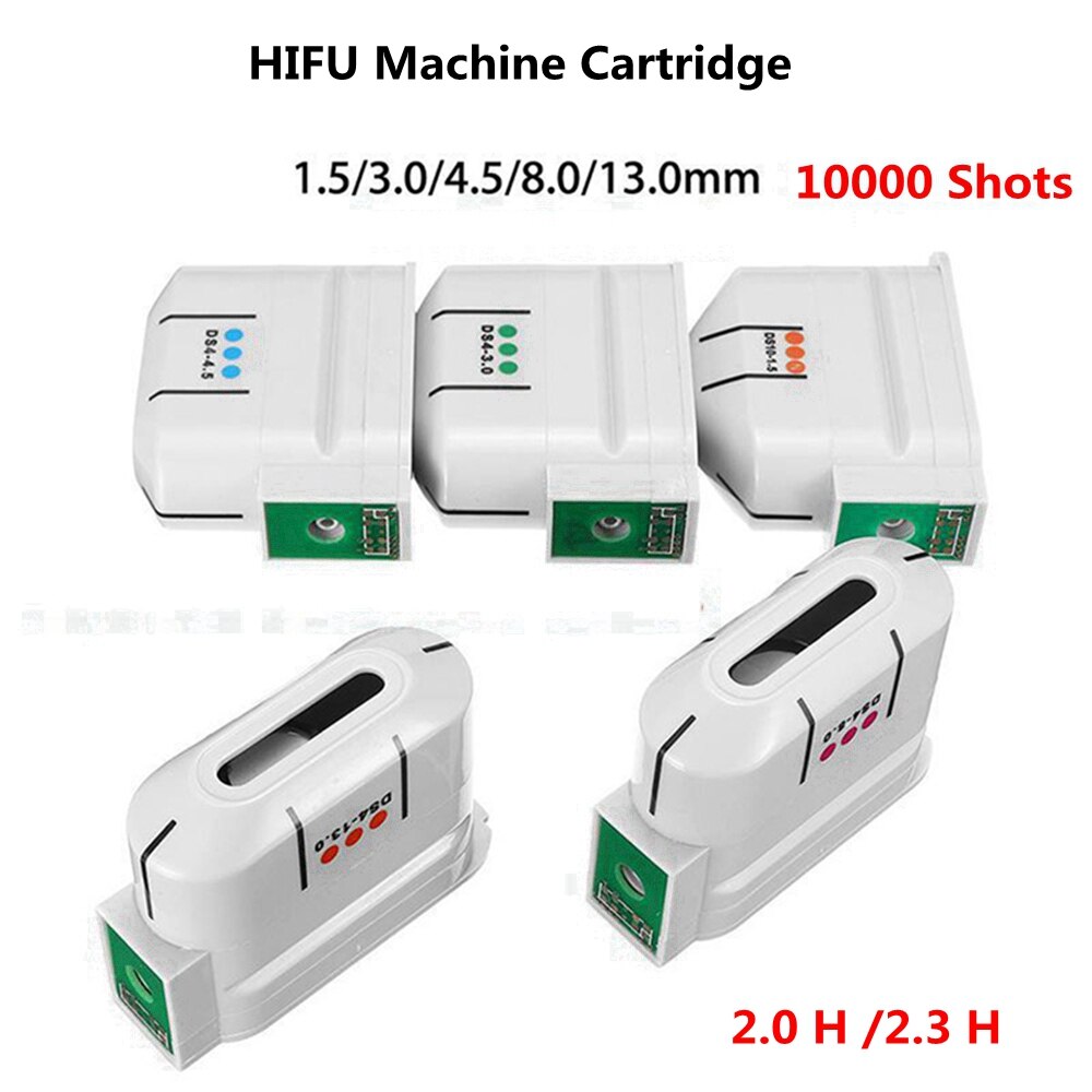 HIFU Cartridge 10000 Shots Exchangeable Facial Body Vaginal Cartridge/Anti Aging HIFU Transducer 2.0 H/2.3 H