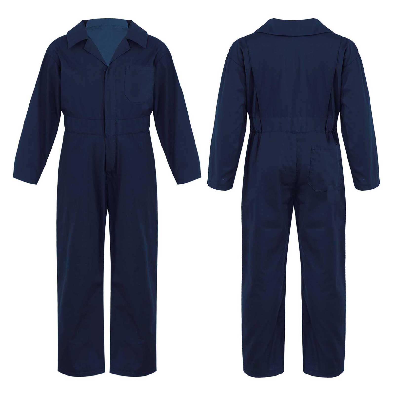 Kid's Coverall Boys Child Casual Jumpsuit Pants Fashion Long Sleeve Turndown Collar Zipper Mechanic Costume Flight Suit Ove
