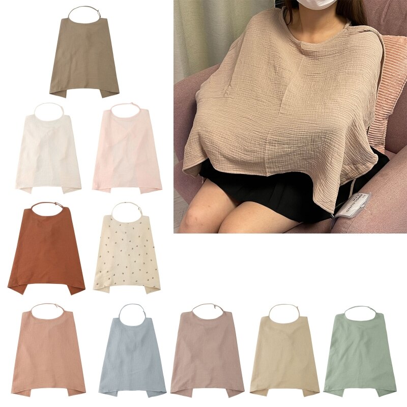 Newborn Nursing Cover for Moms Adjustable Length Feeding Cover Baby Muslin Towel Dropshipping