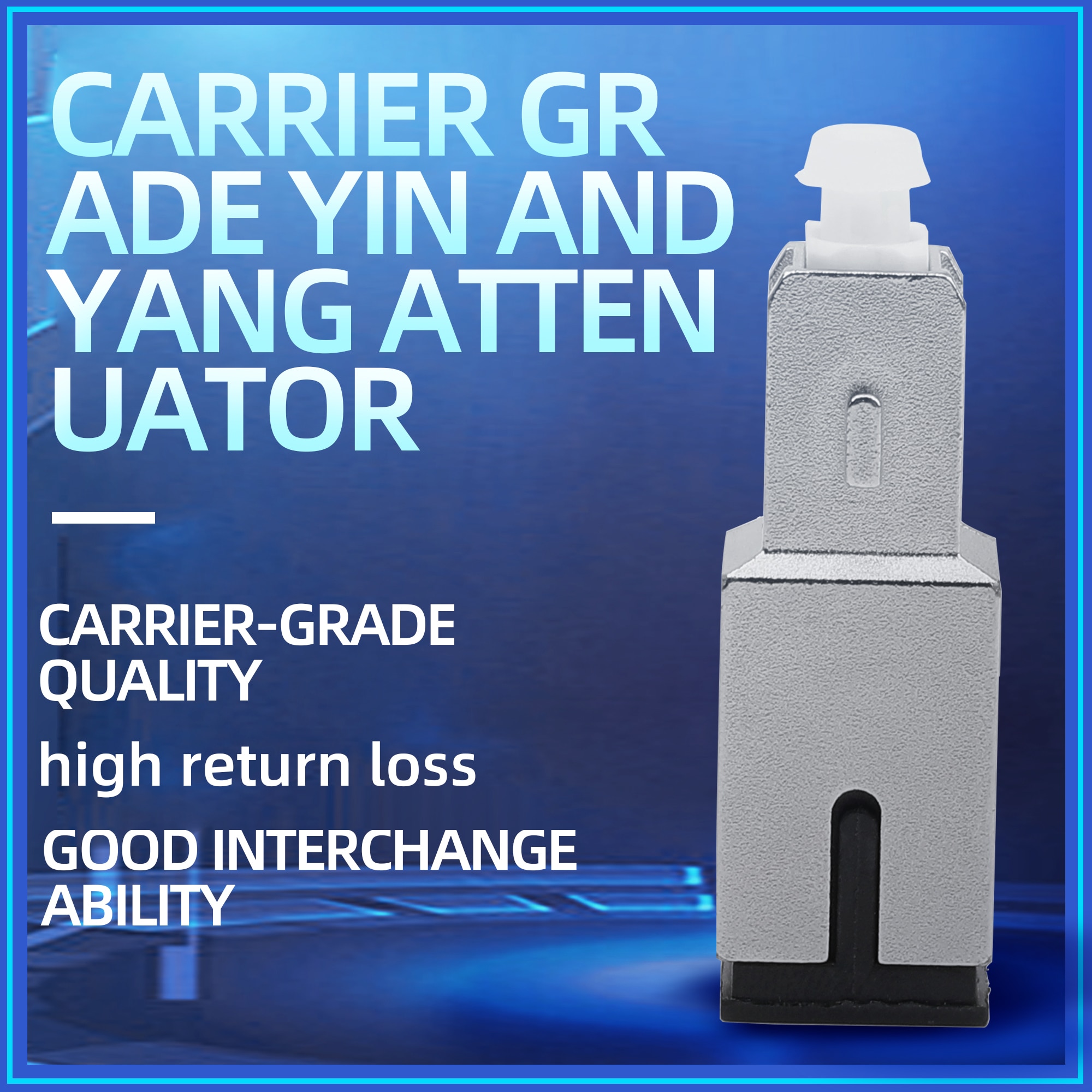 KELUSHI Fiber Optic Attenuator 0-30dB Optical fiber connector 2.5mm Male Female Adapter FTTH Tool Build out Attenuater SC-UPC