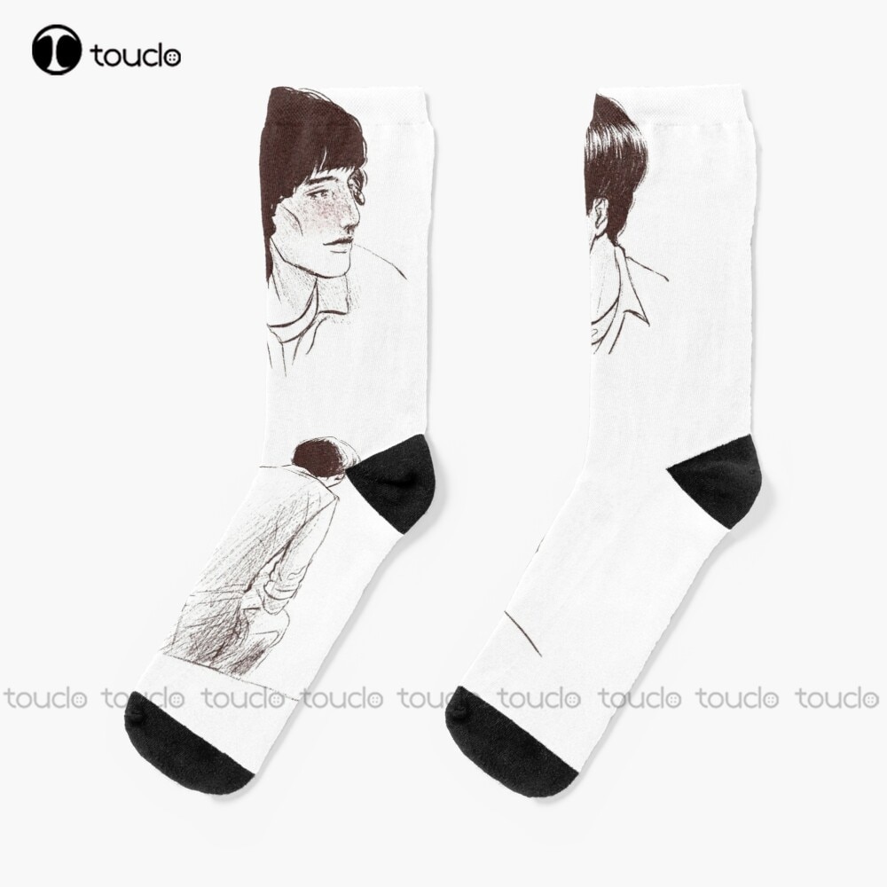 Byler Socks Personalized Custom Unisex Adult Teen Youth Socks High Quality Cute Elegant Lovely Kawaii Cartoon Sweet Cotton Sock