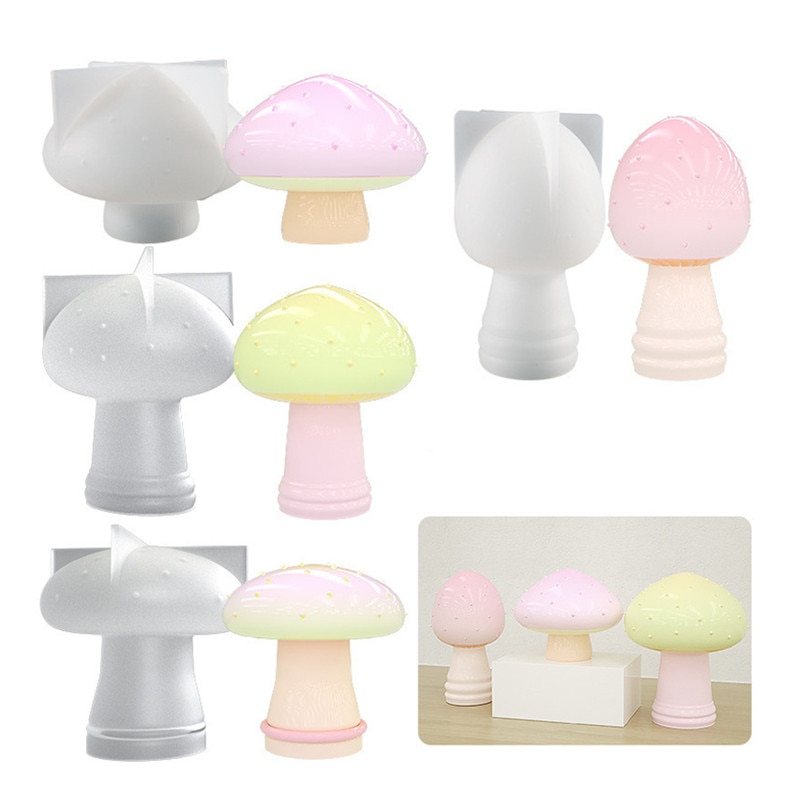 DIY Crystal Epoxy Resin Mold Stereoscopic Mushroom Ornament Pendant Silicone Mold