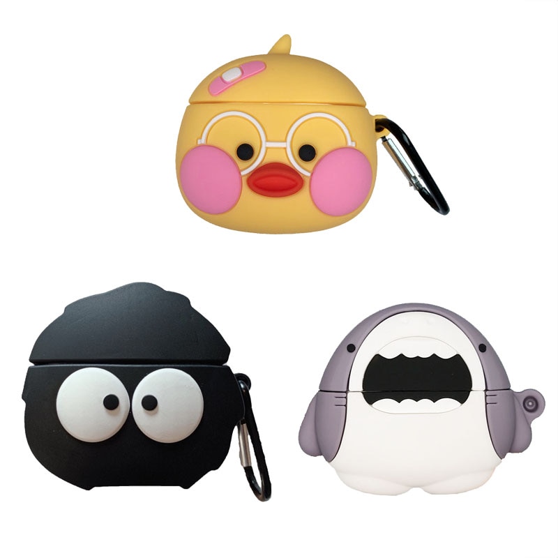 Cover For Lenovo HT05 Case Cute Cartoon Soft Silicone Yellow Duck Earbuds Earphone Protect Case For Lenovo HT05 TWS Case Funda