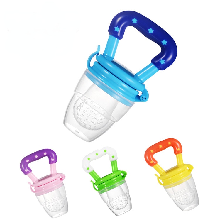 Baby Food Pacifier Clips Soother Holder 3in1 Baby Nipple Feeder Silicone Pacifier Fruits Infant Feeding Supplies Soother Nipples