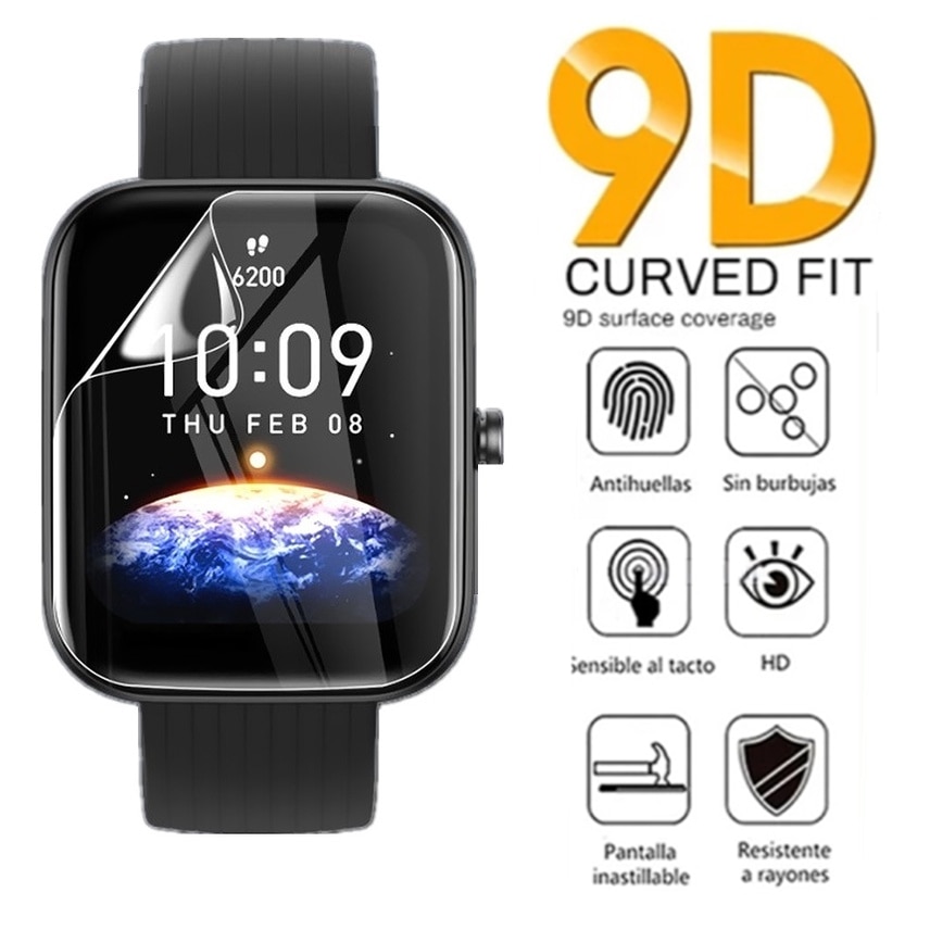 For Amazfit Bip 3 Bip3 Pro Smart Watch Ultra Clear Anti-Scratch Soft TPU Hydrogel Film Screen Protector Not Tempered Glass