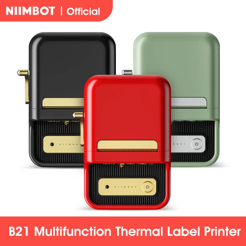 Niimbot B21 Portable Label Printer Wireless Bluetooth Label Maker Multifunctional Self-adhesive