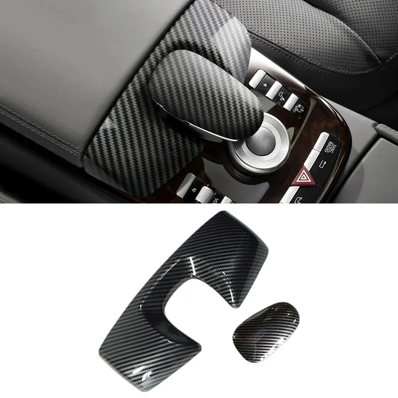 For Mercedes Benz S Class W221 08-12 W222 14-19 ABS Carbon Fiber Texture Center Console Armrest Box
