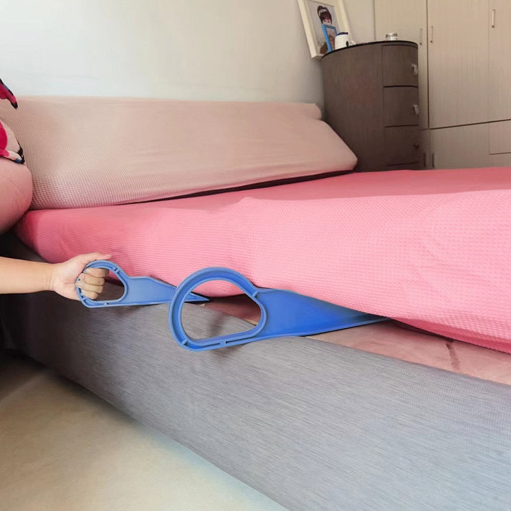 Ergonomic Mattress Wedge Elevator Bed Making & Mattress Lifting Handy Tool Bed Maker Kit Alleviate Back Pain Mattress Lifter