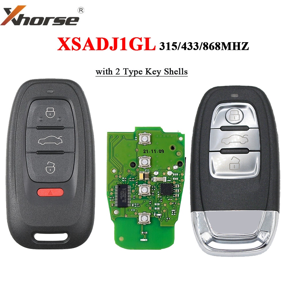 Xhorse XSADJ1GL VVDI 754J Smart remote Key with PCB for Audi A6L Q5 A4L A8L For VVDI BCM2 Adapter vvdi key tool plus/vvdi2 prog