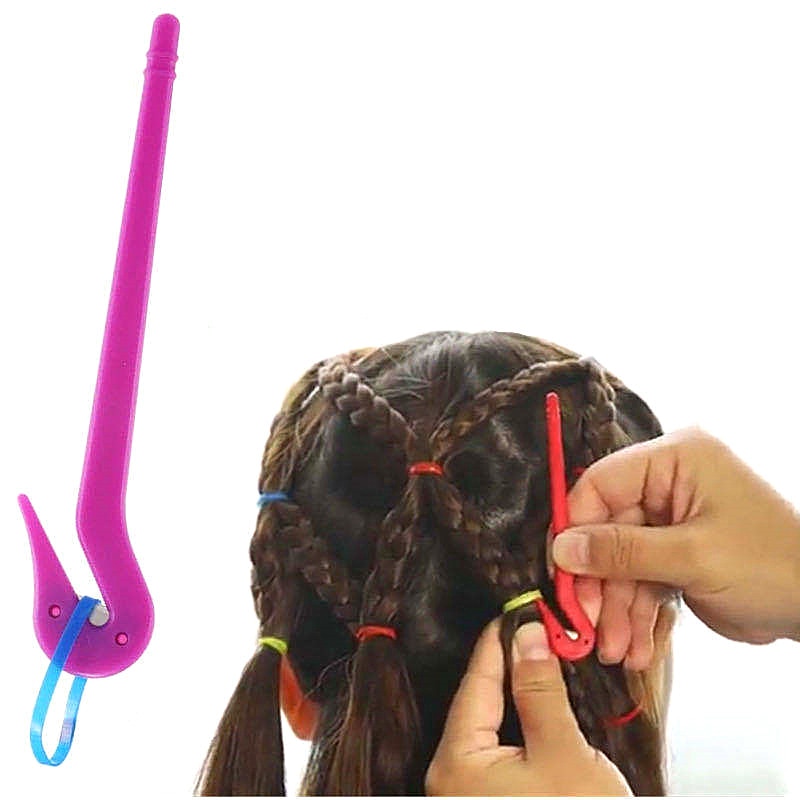 Kawaii Removal Tool Disposable Elastic Hair Rubber Weaving Bands Cutter for Girls Kids Styling Headwear Children Accessories