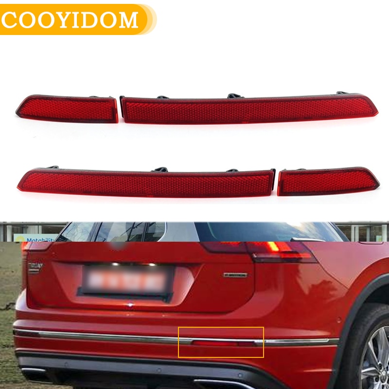 Car Rear Bumper Brake Fog Light For VW Tiguan bumper reflector Brake light 5NA945104 5NA945103 Signal Light rear brake lamp