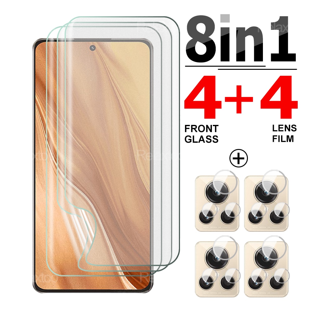 8in1 Hydrogel Film For Oppo Realme GT2 Explorer Master Screen Protector For Realme GT2pro GT2 camera Lens Film HD Cover No Glass
