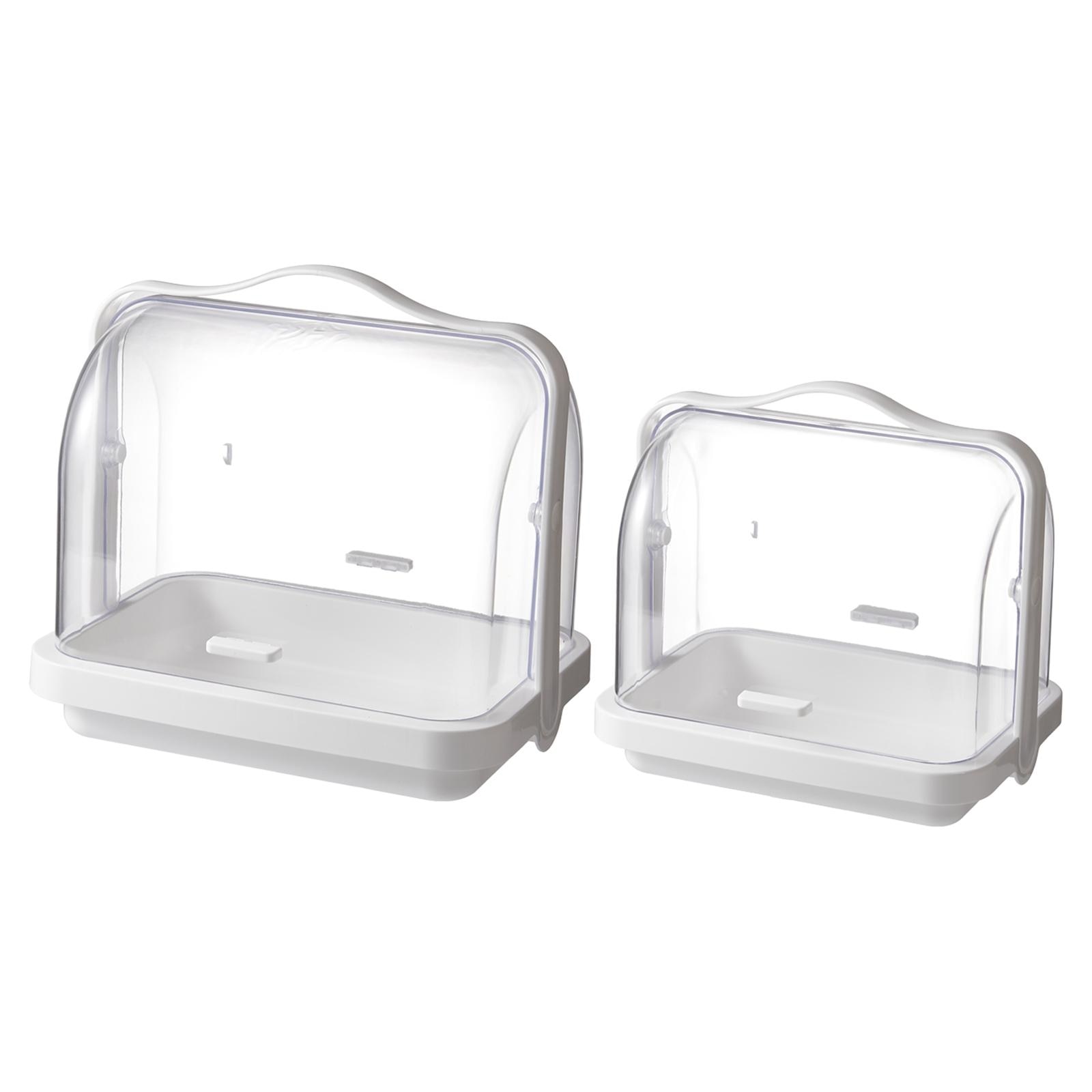 Portable Transparent Tableware Organizer Tray Easily Accommodate Nursing Bottle Organizer Box for Bedroom Shampoo
