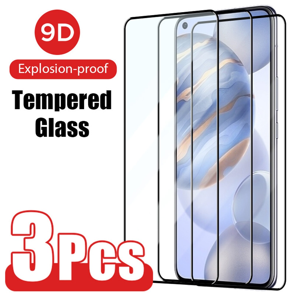 3PCS Full Cover Screen Protector for Realme 8 7 X2 Pro 5G 8i C21 7i Tempered Glass for Realme C3 C11 C17 C15 Q2i XT X3 Glass