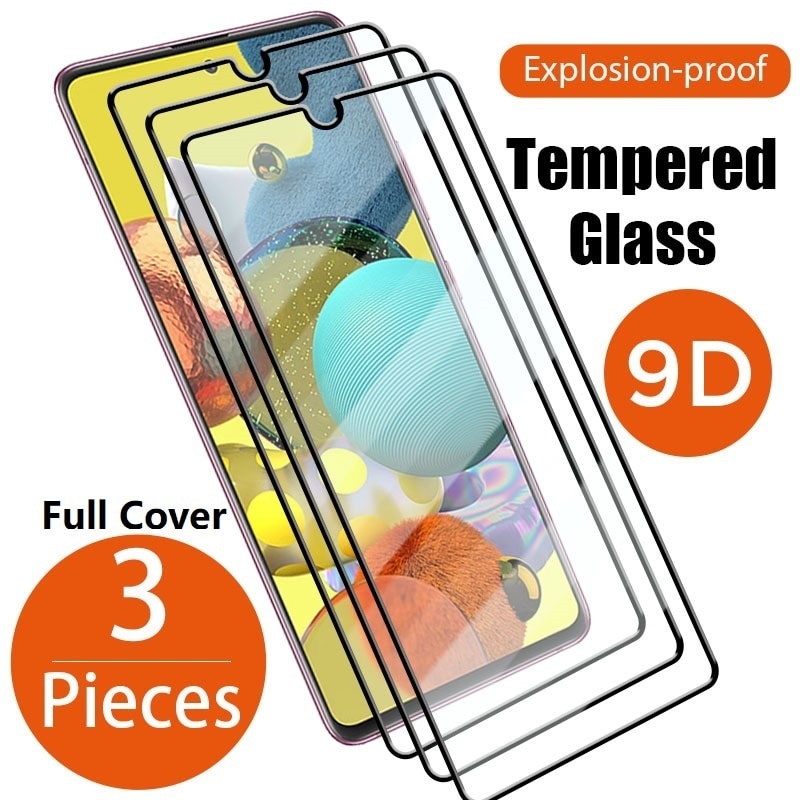 3PCS Full Cover Tempered Glass for Samsung Galaxy S20 FE Lite 5G Screen Protector for Samsung A51 A71 A21S A31 M12 M31 M51 Glass