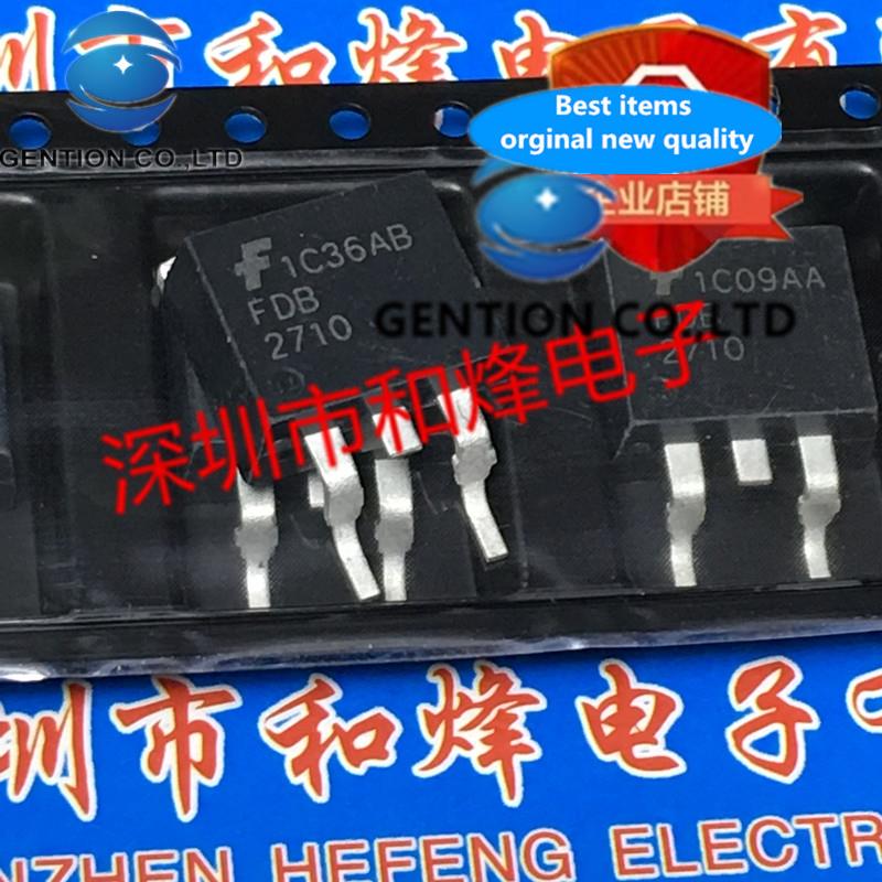 10PCS FDB2710 TO-263 250V 50A in stock 100% new and original