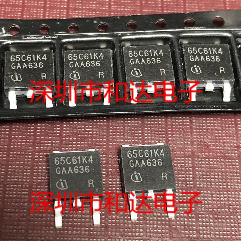 10pcs orginal new 65C61K4 IPD65R1K4C6 SMD TO-252 700V 8.3A