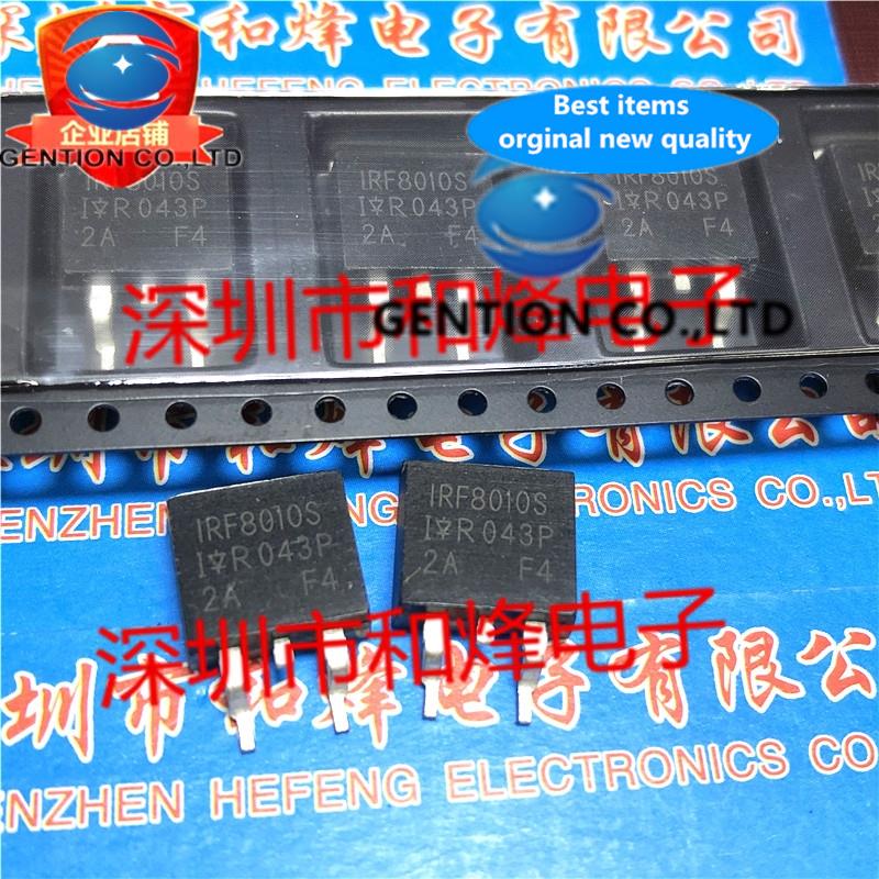 10PCS F8010S IRF8010S TO-263 N channel 100V 80A in stock 100% new and original