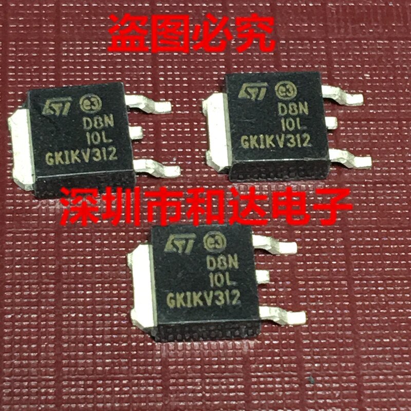 10pcs orginal new STD8N10L D8N10L TO-252 100V 8A