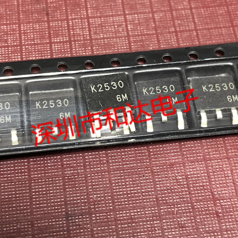 10pcs orginal new 2SK2530 K2530 MOS field effect tube patch TO-252 250V 2A