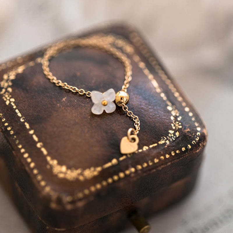 Designer Original White Butterfly Crystal Adjustment Chain Rings For Women Sweet Elegant Light Luxury Ladies Silver Jewelry