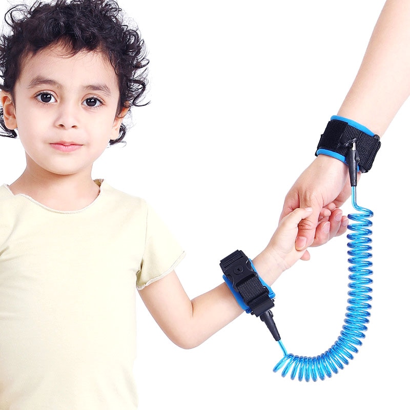 Adjustable Kids Safety Harness Child Wrist Leash Anti-lost Link Children Belt Walking Assistant Baby Walker Wristband With Lock