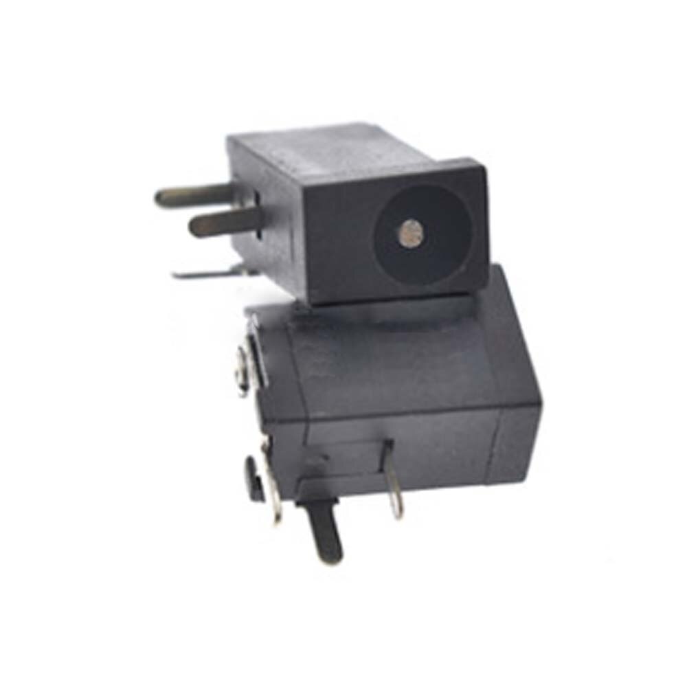 10PCS Hot Sales High Quality DC-002 0.3A 50V Black DC Power Jack Socket Connector DC002 3.5*1.3mm 1.3 Socket