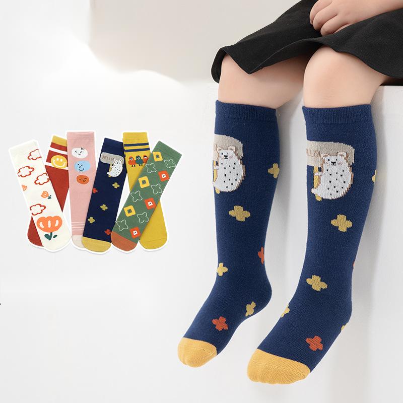 Girls Socks Toddlers Girls Knee High Socking Soft Cotton Socks Children Socks Cotton Baby Kids Girl Socking 0-12 Child Clothes
