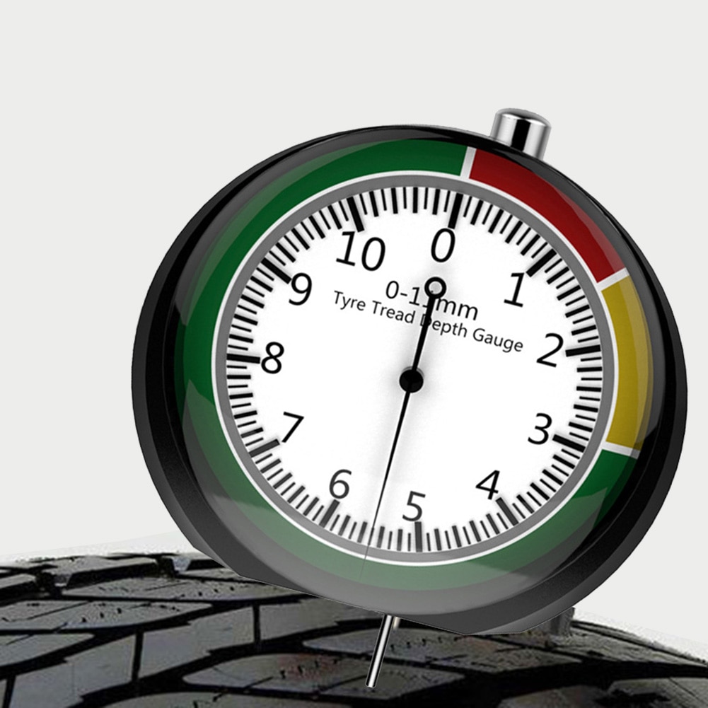 Car Wheel Tyre Measuring Ruler Universal Automotive Trucks Tire Tread Pattern Depth Thickness Detection Gauge Meter