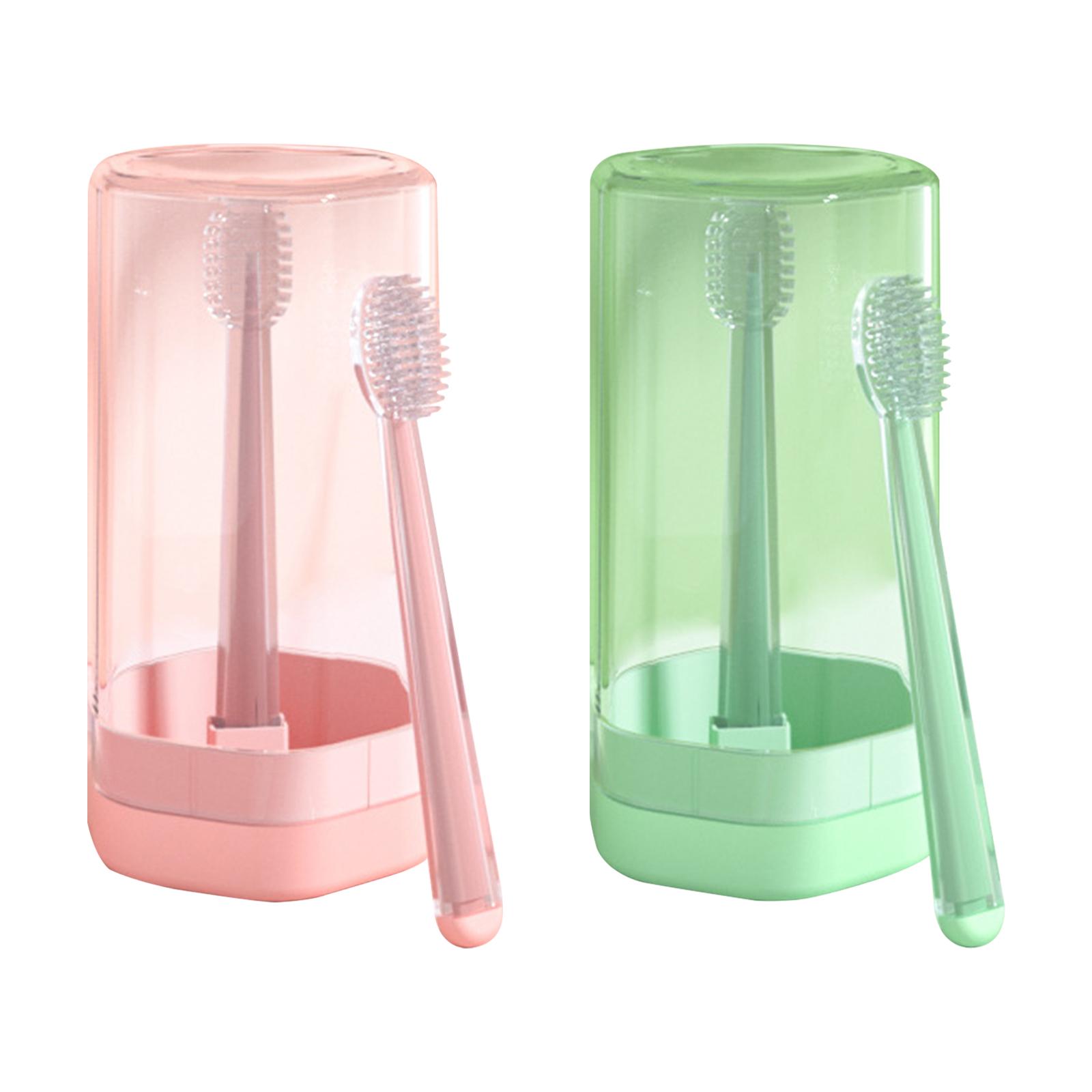 2 Pieces Toothbrushes Coating Cleaner Toddler Oral Cleaner 18 Month